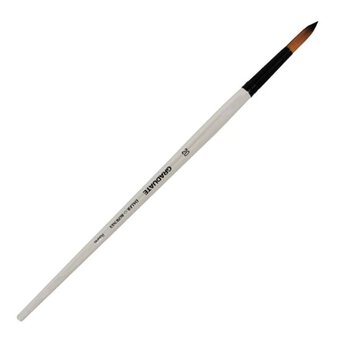 Daler-Rowney Long Handle Synthetic Round Graduate Brush Size 20 White