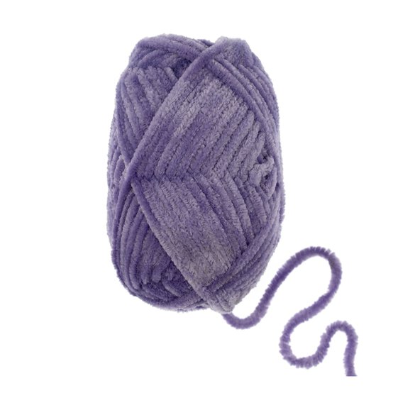 Knitcraft Purple Tiny Chenille DK Yarn 25g image number 3