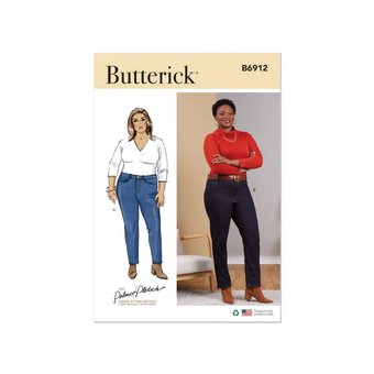 Butterick Women's Jeans  Sewing Pattern B6912 (W2 20W-28W)
