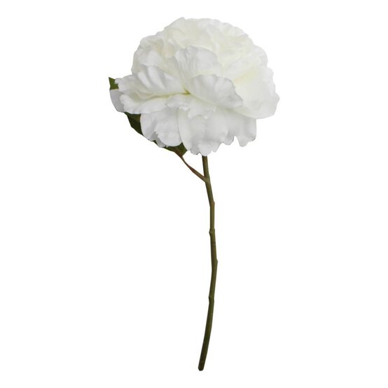 Cream Peony Stem 38cm image number 1