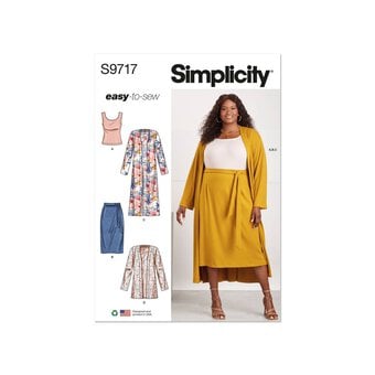 Simplicity Women's Jackets, Top and Skirt Sewing Pattern S9717 (W3 30W-38W)