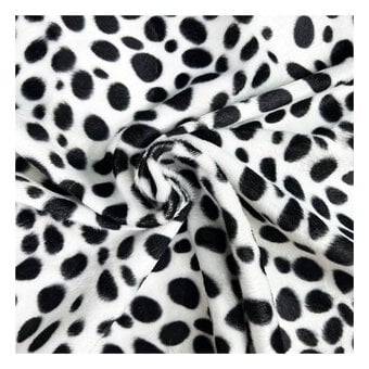 Dalmatian Velboa Fur Fabric by the Metre