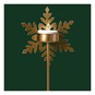 Gold Snowflake Candle Holder 31.5cm image number 2