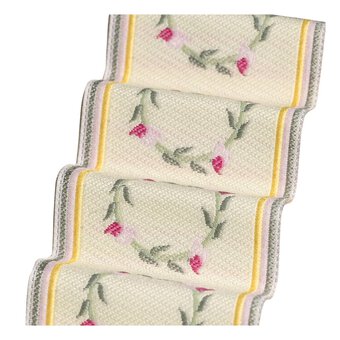 Doll&rsquo;s House Pink Rose Stair Carpet 50cm