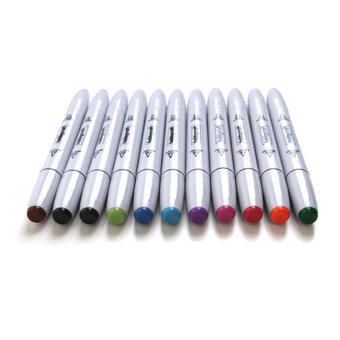 Tropical Dual Tip Graphic Markers 12 Pack | Hobbycraft