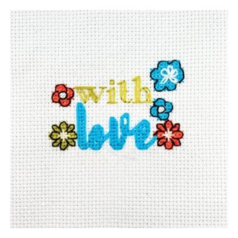 With Love Mini Cross Stitch Kit image number 2