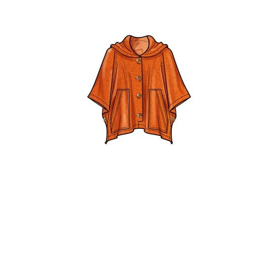 Simplicity Poncho Sewing Pattern S9649 (S-XXL) image number 5