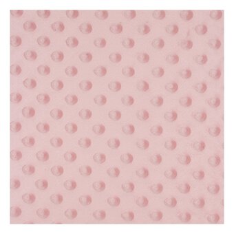 Blush Pink Soft Dimple Fleece Fabric by the Metre