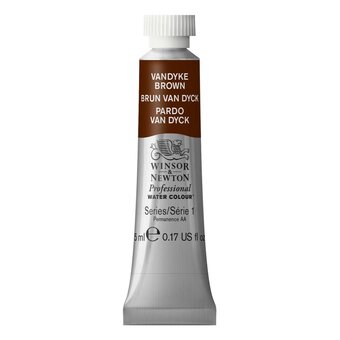 Winsor & Newton Vandyke Brown Professional Watercolour Tube 5ml