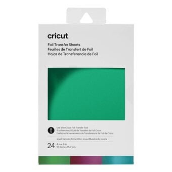 Cricut Jewel Transfer Foil Sheets 4 x 6 Inches 24 Pack