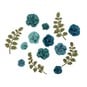 Handmade Aqua Whitny Flowers 14 Pack image number 1