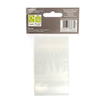 Clear Resealable Bags 56mm x 56mm 100 Pack image number 4