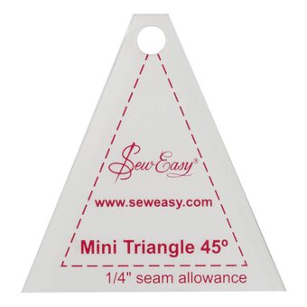 Sew Easy Mini 45 Degree Triangle Template