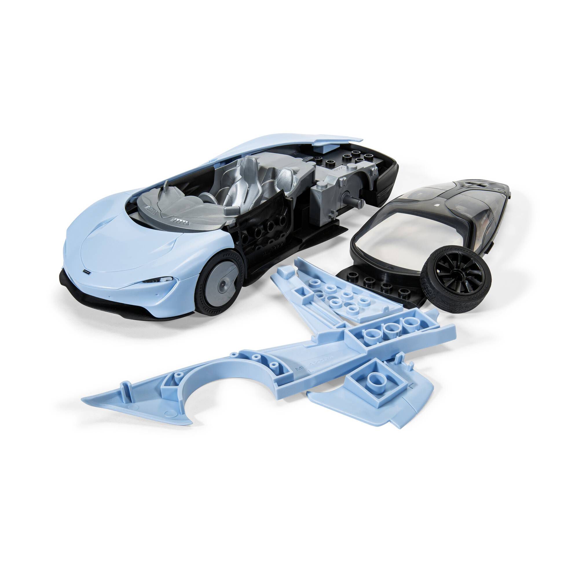 Airfix QUICKBUILD Modelcarkit - VW Kever gele autobouwset voor kinderen 6 , bouwspeelgoed voor jongens en meisjes, geen lijm modelbouw - klassieke auto-geschenken plastic modelkits