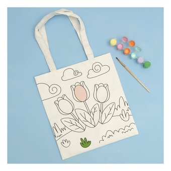 Paint Your Own Tulip Tote Bag Kit 