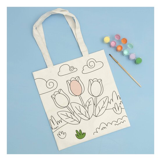 Paint Your Own Tulip Tote Bag Kit  image number 1