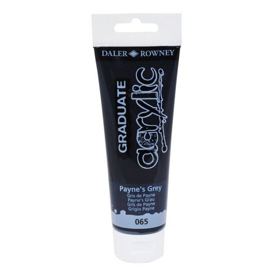 Daler-Rowney Graduate Payne’s Grey Acrylic Paint 120ml image number 3