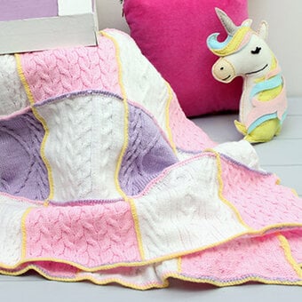 How to Machine Knit a Patchwork Blanket