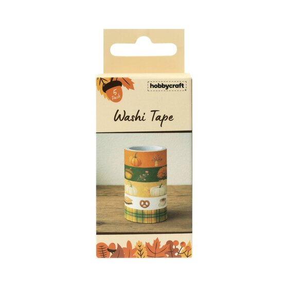 Autumn Washi Tapes 2m 5 Pack image number 5