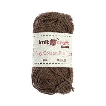 Knitcraft Brown Tiny Cotton Friends Yarn 25g