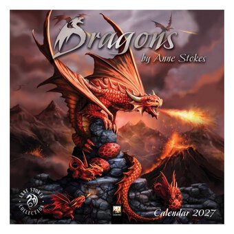 Dragons by Anne Stokes Wall Calendar 2027