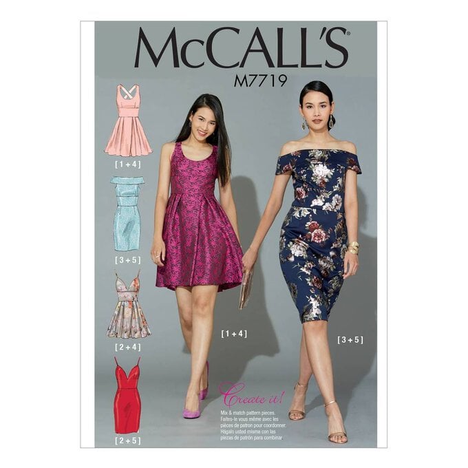 McCall’s Women’s Dress Sewing Pattern M7719 (6-14) image number 1