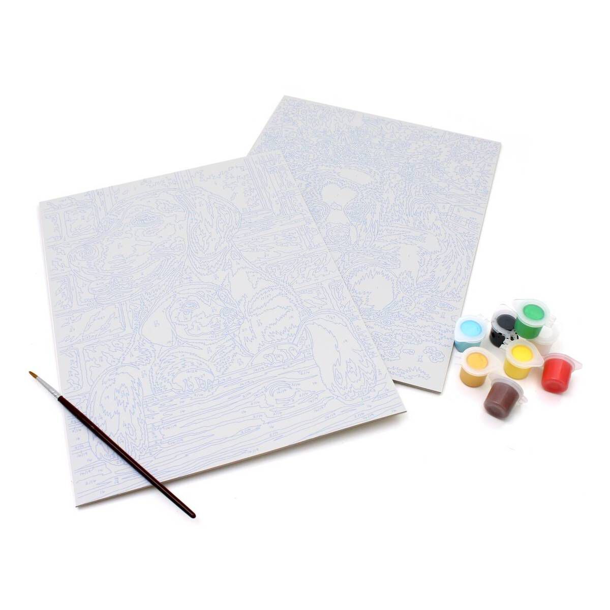 Junior Paint by Numbers Dogs 2 Pack Hobbycraft