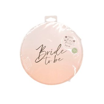 Pink Bride to Be Plates 8 Pack