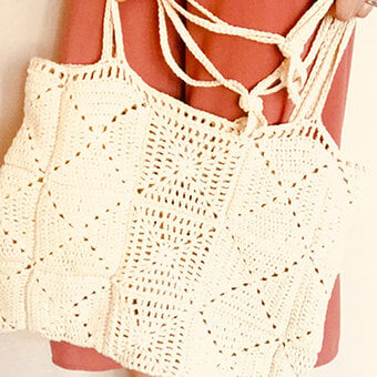 How to Crochet a Granny Square Summer Bag