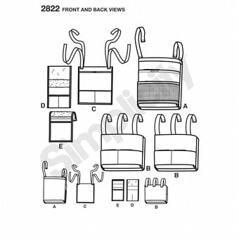 Simplicity Wheelchair and Walker Accessory Sewing Pattern 2822 image number 3