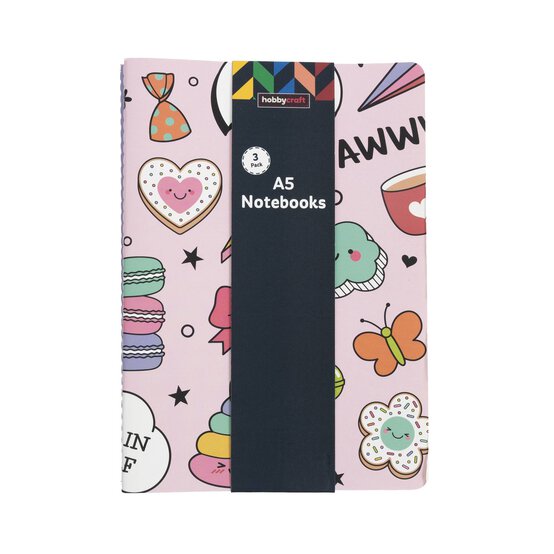 Novelty Notebook Set A5 3 Pack image number 4