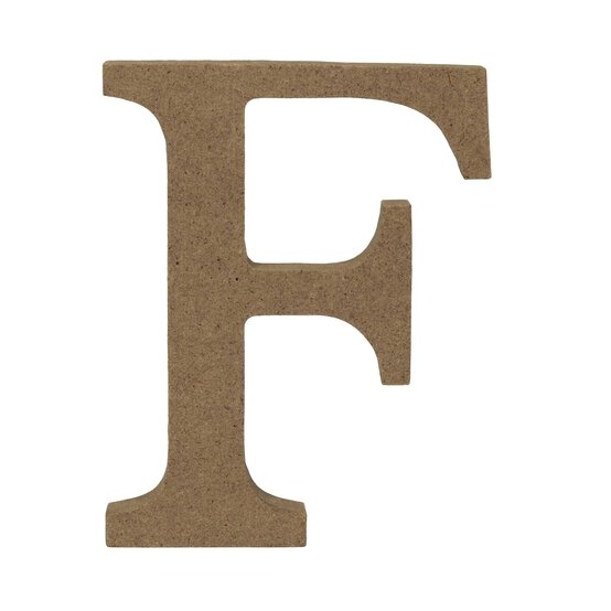 MDF Wooden Letter F 8cm image number 2