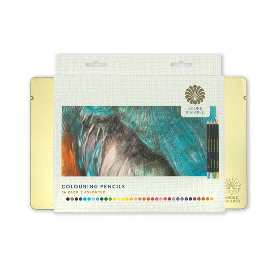 Shore & Marsh Assorted Colouring Pencils 36 Pack image number 1