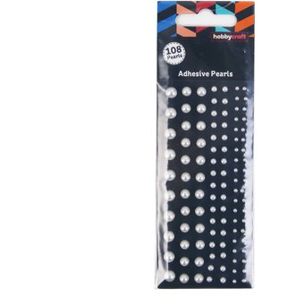 Assorted Adhesive Pearls 108 Pack