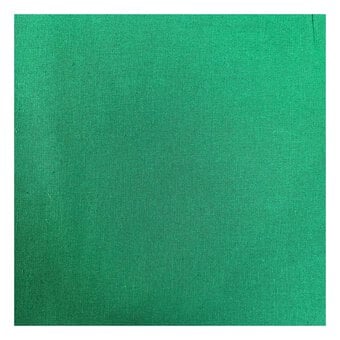 Emerald Cotton Homespun Fabric by the Metre