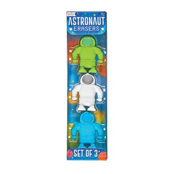 Astronaut Erasers 3 Pack