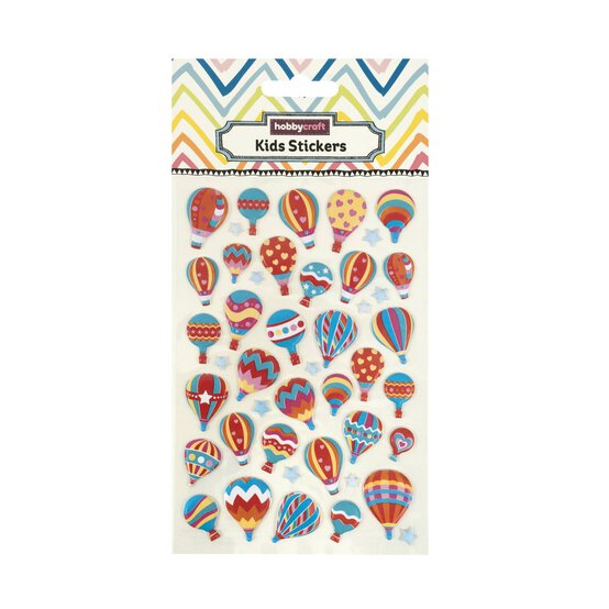 Hot Air Balloon Puffy Stickers image number 4