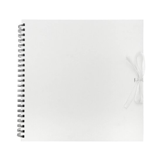 White Scrapbook with Coloured Sheets 12 x 12 Inches image number 1