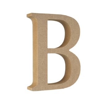 MDF Wooden Letter B 13cm