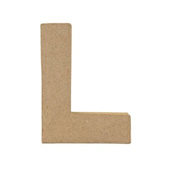 Mini Mache Letter L 10cm image number 5