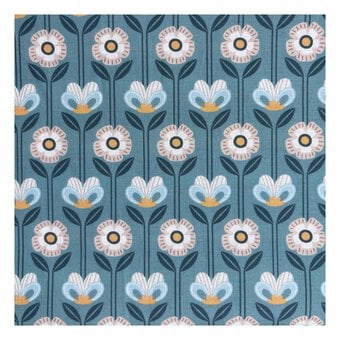 Skyborne Grace Folk Vine Cotton Fabric by the Metre