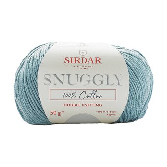Sirdar Spearmint Green Snuggly 100% Cotton DK 50g