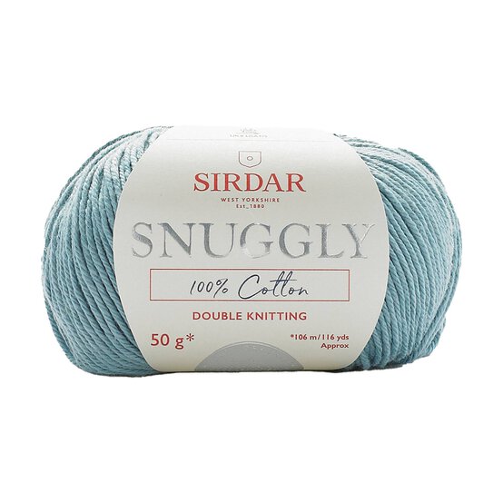 Sirdar Spearmint Green Snuggly 100% Cotton DK 50g image number 1