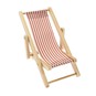 Doll&rsquo;s House Red Striped Deckchair image number 1