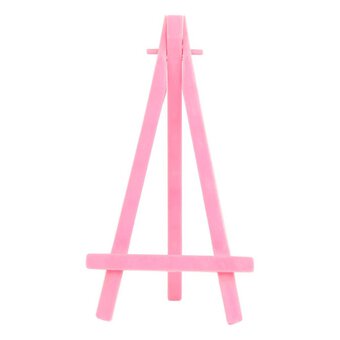 Pink Plastic Mini Easel 15cm x 8cm x 8.5cm