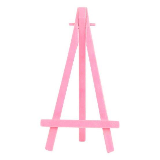 Pink Plastic Mini Easel 15cm x 8cm x 8.5cm image number 2