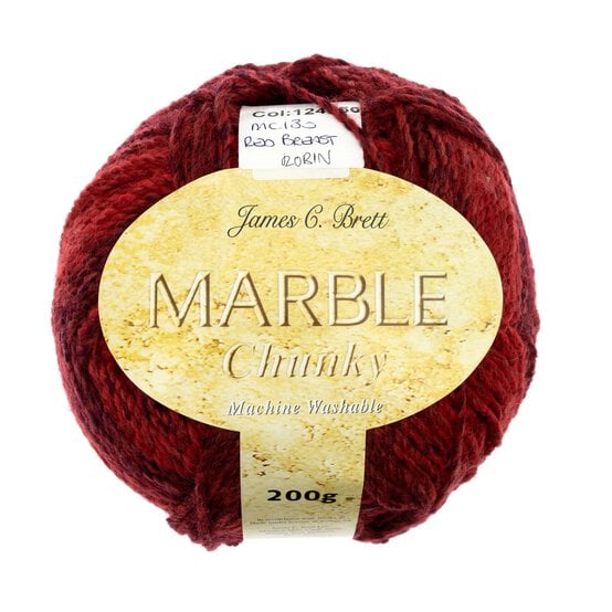 James C Brett Robin Marble Chunky 200g image number 1