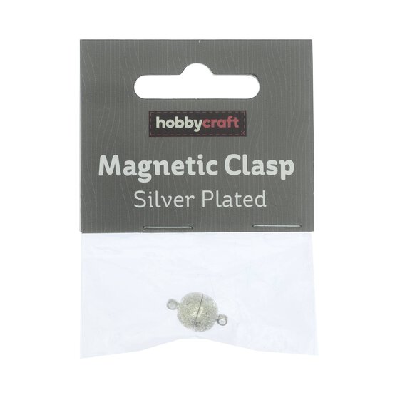 Silver Plated Magnetic Clasp 10mm image number 1