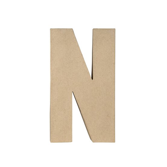 Mache Letter N 20cm image number 1
