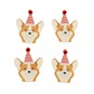 Party Corgi Card Toppers 4 Pack image number 1